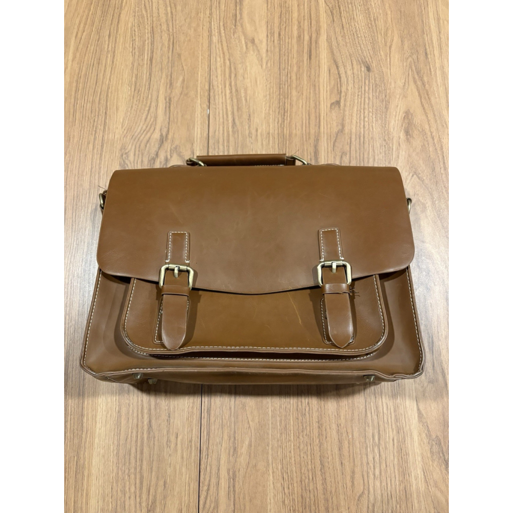 Vintage Style Handmade Large 13 Inches Long Leather Messenger Bag For Laptop